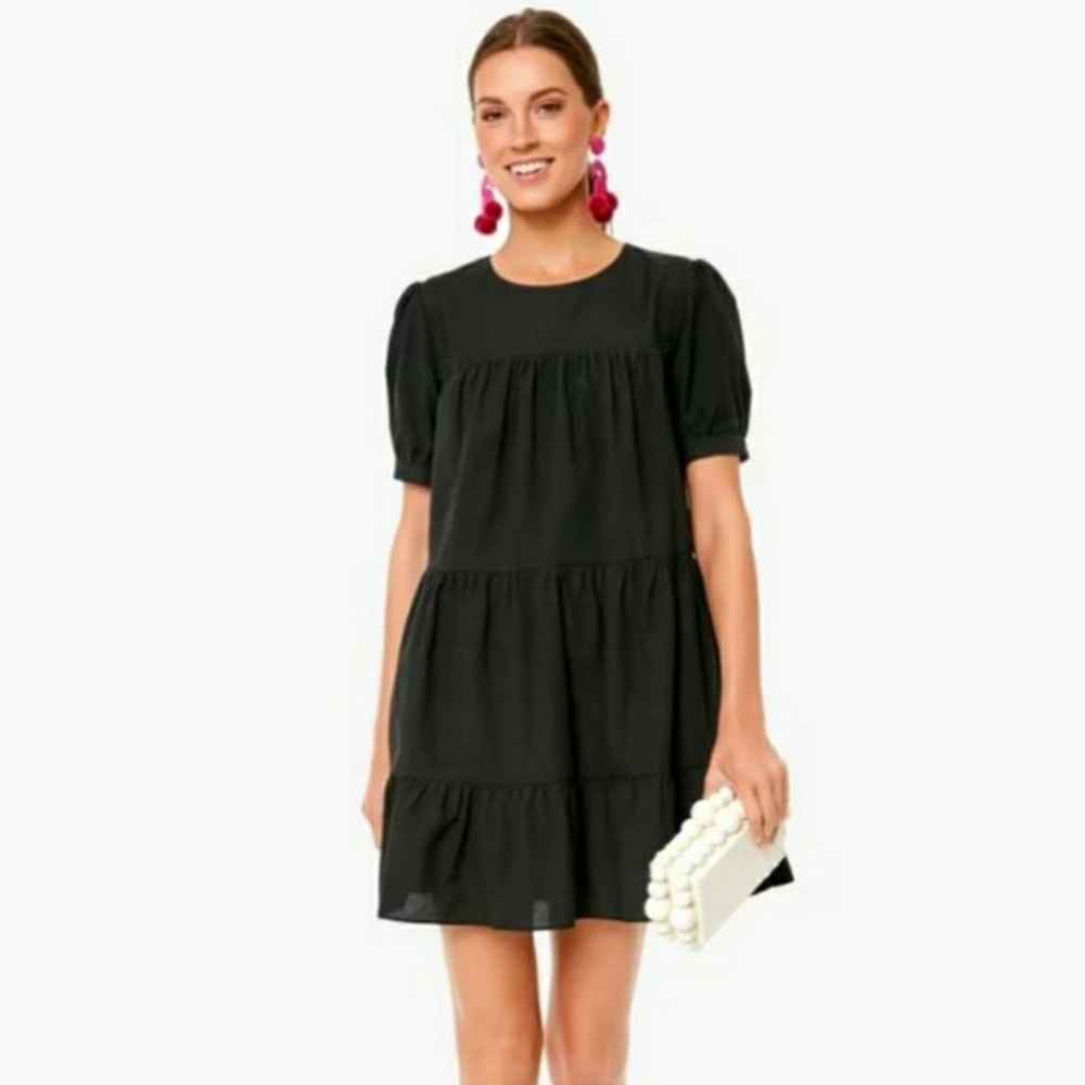 Tuckernuck Pomander Place Dress Women Black Quinn Swing Mini size S